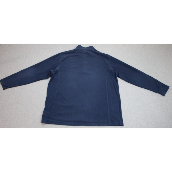 Columbia Sweatshirt Men's Size XL Blue 1/4 Zip Fleece Lightweight Pullover - Picture 2 of 6